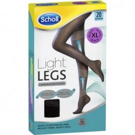 SCHOLL LIGHT LEGS Καλσόν Διαβαθμισμένης Συμπίεσης 20Den Black XL
