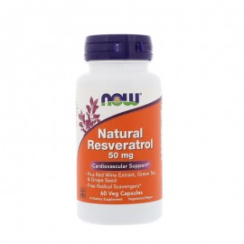Now Resveratrol w/ Red Wine & Green Tea Extract 60Vcaps