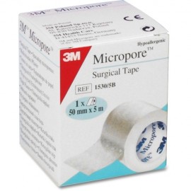 3M Micropore μικροπορώδης χάρτινη , 5 cm x 5 m , 1 τμχ/κουτί