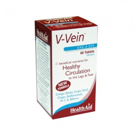 Health Aid V-Vein Βότανα, βιοφλαβονοειδή & βιταμίνες για υγιή κυκλοφορικό & πόδια 60tabs