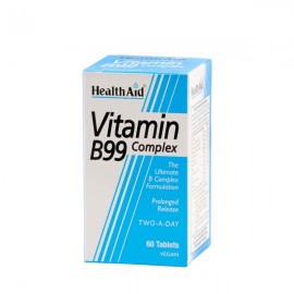 Health Aid B99 Complex Ενισχυμένος συνδυασμός Βιταμινών του Συμπλέγματος Β 60tabs