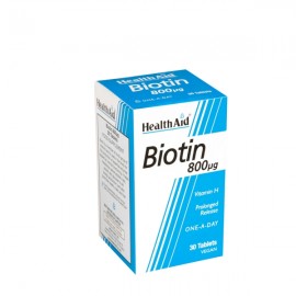 Health Aid Biotin (vitamin H) Βιοτίνη 800mg 30tabs