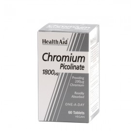 Health Aid Chromium Picolinate Χρώμιο Πικολινικό 1800μg 60tabs