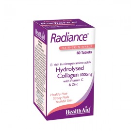 Health Aid Radiance Υδρολυμένο Κολλαγόνο 1000mg με Βιταμίνη C & Ψευδάργυρο 60tabs