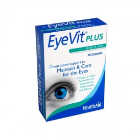 Health Aid EyeVit PLUS Βιταμίνες, Λουτεϊνη, Μπίλμπερρυ, Αντιοξειδωτικά 30caps