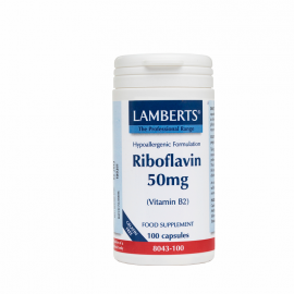 Lamberts Vitamin B-2 (Riboflavin) 50mg 100caps