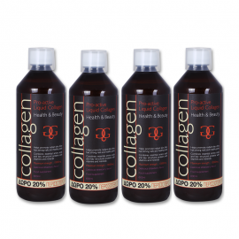 COLLAGEN Pro Active Liquid  με γεύση Φράουλα (4τεμάχια) 4x600ml