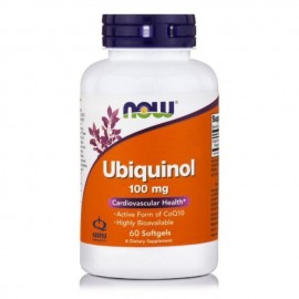 Now Ubiquinol 100mg  Antioxidant Form of Co-Q10 60softgels