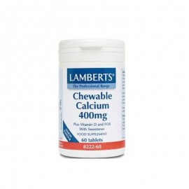 Lamberts Chewable Calcium 400mg 60tabs