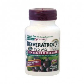 Natures Plus HERBAL ACTIVES Resveratrol Extended Release 125mg 60caps