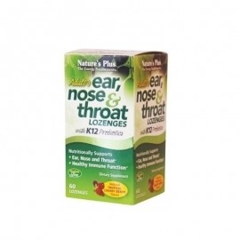 NATURE S PLUS Ear, Nose & Throat with K12 Probiotics με γεύση Τροπικών Φρούτων 60παστίλιες
