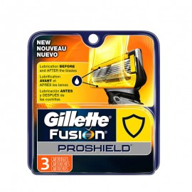 GILLETTE FUSION Proshield Ανταλλακτικά Ξυριστικής Μηχανής 3τεμ.