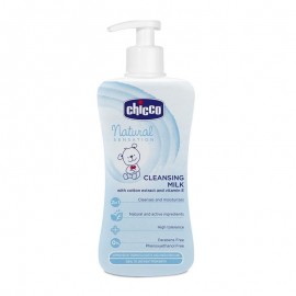 CHICCO NATURAL SENSATION CLEANSNG MILK with cotton extract & vitamin E 300ml