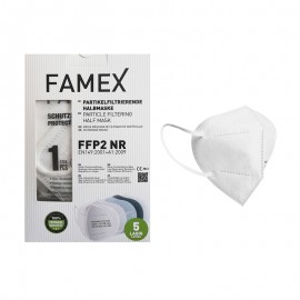 FAMEX MASK  Μάσκα Υψηλής Προστασίας FFP2 (ΛΕΥΚΗ)  10τεμ.