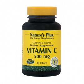 Natures Plus Vitamin C 500 mg S/R Rose Hips 90 tabs