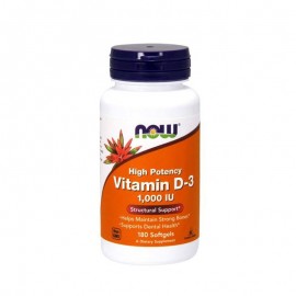 Now foods Vitamin D-3 1000 IU 180softgels