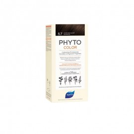 Phyto Phytocolor Μόνιμη Βαφή Μαλλιών Νο 5.7 Καστανό Ανοιχτό Μαρόν 50ml