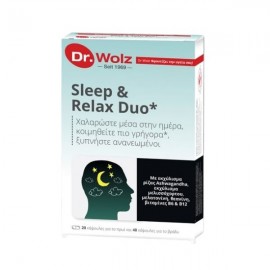 Dr. Wolz Sleep & Relax Duo Συμπλήρωμα Διατροφής για το Άγχος & το Στρες 60Caps.