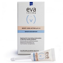 Eva Moist Long Acting pH 3.0 Υγραντική κολπική γέλη 9x2.5g προ γεμισμένα σωληνάρια μιας χρήσεως