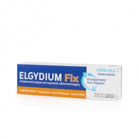 ELGYDIUM  FIX Strong Hold Στερεωτική Κρέμα για τεχνητές οδοντοστοιχίες 45gr