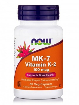 Now MK7 (Vitamin K2) 100mcg 60vegcaps