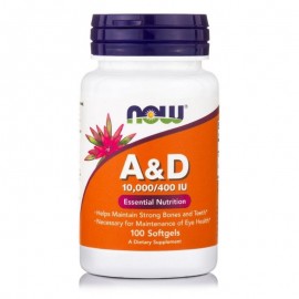 Now  Vitamin A & D (10000IU A/400IU D3) 100softgels