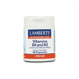 LAMBERTS Vitamins D3 1000iu & K2  60caps