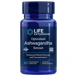 LIFE EXTENSION Optimized Ashwagandha 60 Φυτικές Κάψουλες