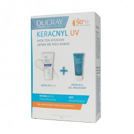Ducray Keracnyl Πακέτο Προσφοράς Anti-Blemish Face Fluid Spf50+ 50ml & Δώρο Gel Moussant 40ml