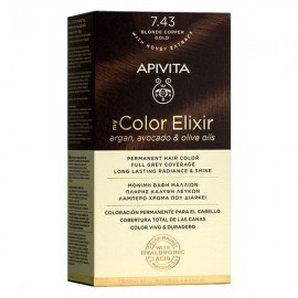 Apivita My Color Elixir No 7.43  Ξανθό Χάλκινο Μελί με Έλαια Άργκαν 50ml