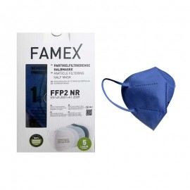 FAMEX MASK  Μάσκα Υψηλής Προστασίας FFP2 (ΜΠΛΕ)  10τεμ.