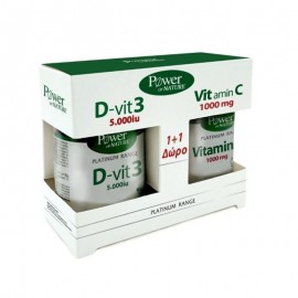 Power Health Classics Platinum Range Vitamin D-Vit3 5000iu 60tabs & Vitamin C 1000mg 20tabs
