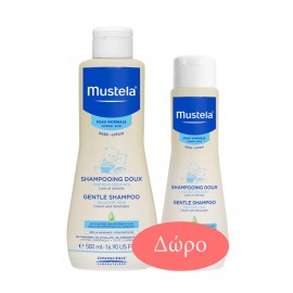 Mustela Bebe Gentle Shampoo 500ml + Shampoo 200ml Δώρο