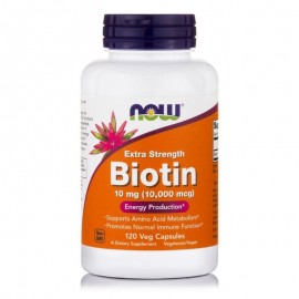 Now  Biotin 10mg  Extra Strenght 120 vegcaps